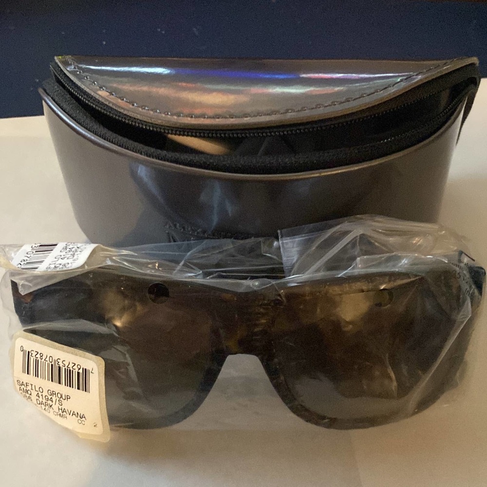 Alexander Mcqueen Sunglasses - Dark Havana AMQ 4194/S - 0086/CC Size 5616 NEW